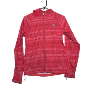 The North Face Pink Zip Up Windbreaker Jacket Size Small